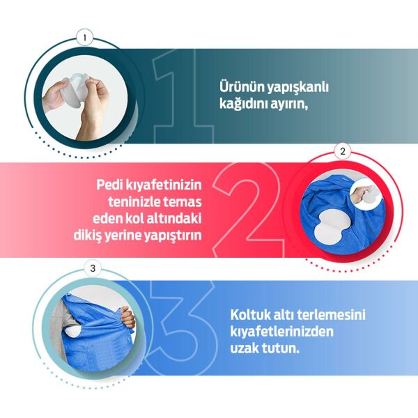 KOLPED Koltuk Altı Pedi  Ter Emici Yapraklar 42 ADET ( 3 Kutu)