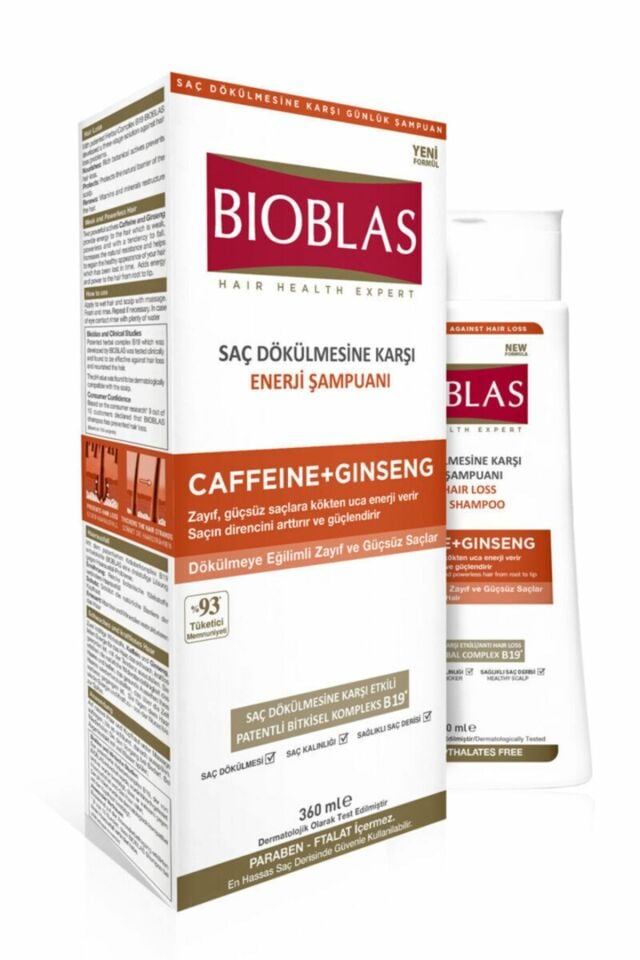 Bioblas Caffeıne + Gınseng Direnç Artırıcı ve Güçlendirici Şampuan 360 Ml