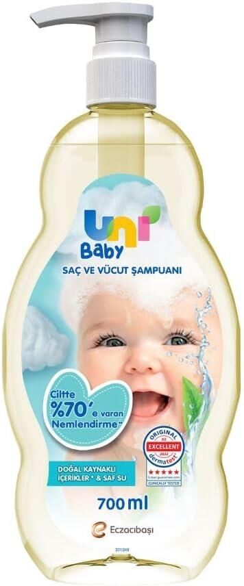 Uni Baby Saç Ve Vücut Şampuanı 700 Ml ( Yeni Ambalaj )