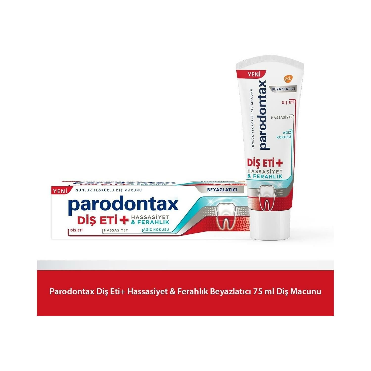 Parodontax 75 Ml Diş Eti + Hassasiyet Beyazlatıcı