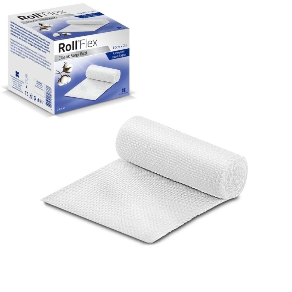 Roll Flex Elastik Sargı Bezi 10 Cm 2 M