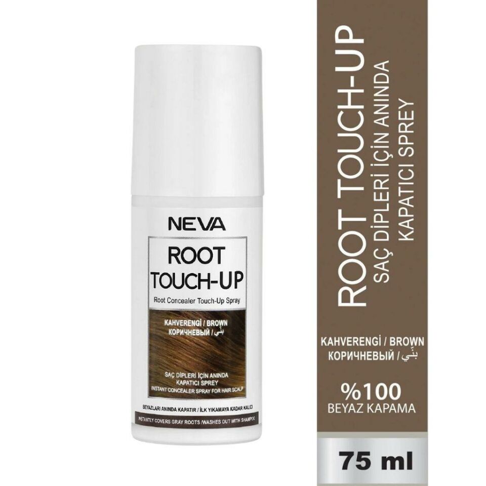 Neva Root Touch-Up Saç Dipleri İçin Anında Kapatıcı Sprey 75 ml - Kahverengi