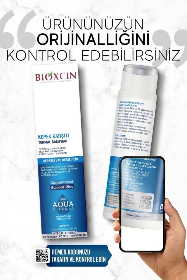 Bioxcin Kepek Karşıtı Termal Şampuan 300 Ml