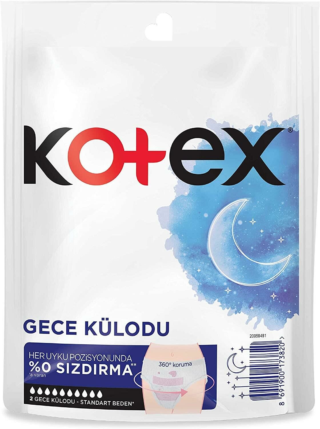 Kotex Gece Külodu 2 Li