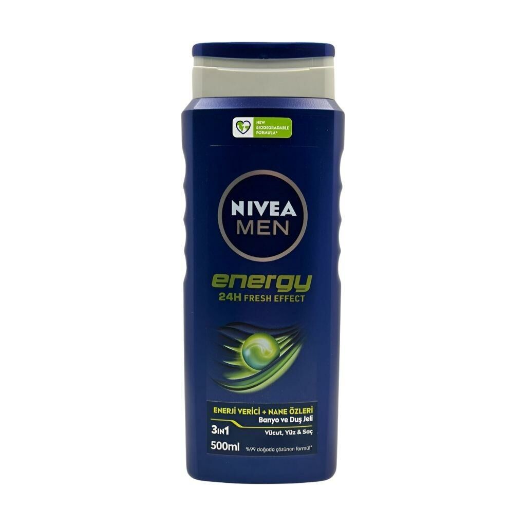 Nivea Men Energy Banyo Ve Duş Jeli 500 Ml