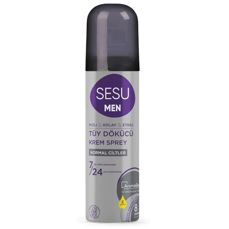 Sesu Men Tüy Dökücü Krem Sprey Normal Ciltler İçin 150 Ml