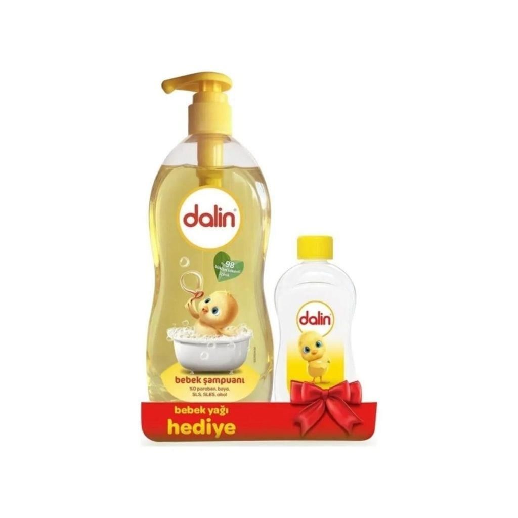 Dalin Bebek Şampuan 700 Ml + Nem Koruma Bebek Yağı 100 Ml Hediye