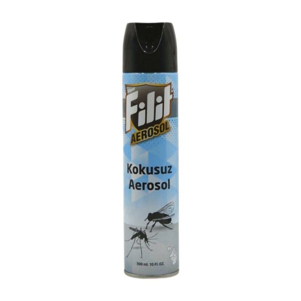 Filit Karasinek Ve Sivrisineklere Karşı Etkili Kokusuz Sineksavar Aerosol 300 Ml