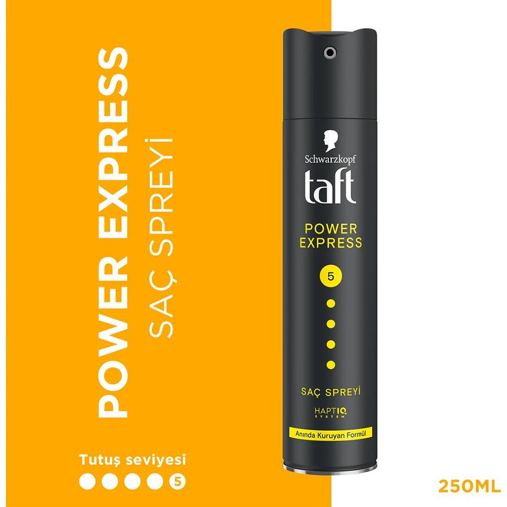 Taft Power Express Saç Spreyi No: 5 Anında Kuruyan Formül 250 ml