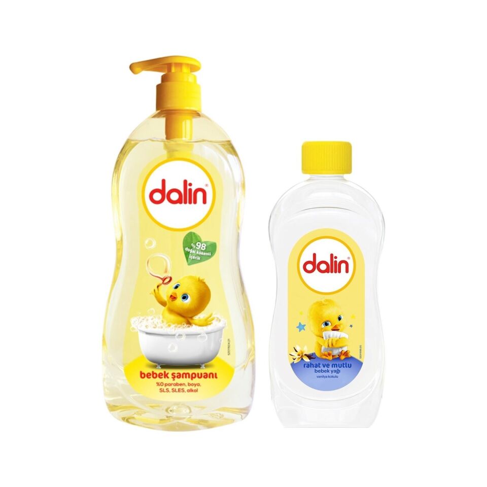 Dalin Bebek Şampuan 700 Ml + Rahat Mutlu Bebek Yağı 100 Ml Hediye