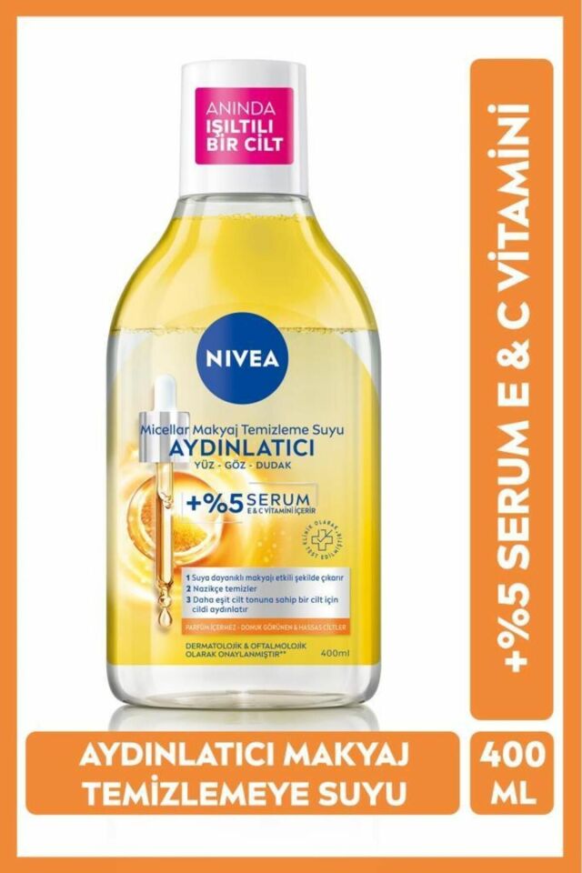 Nivea Aydınlatıcı Micellar Makyaj Temizleme Suyu 400 ml