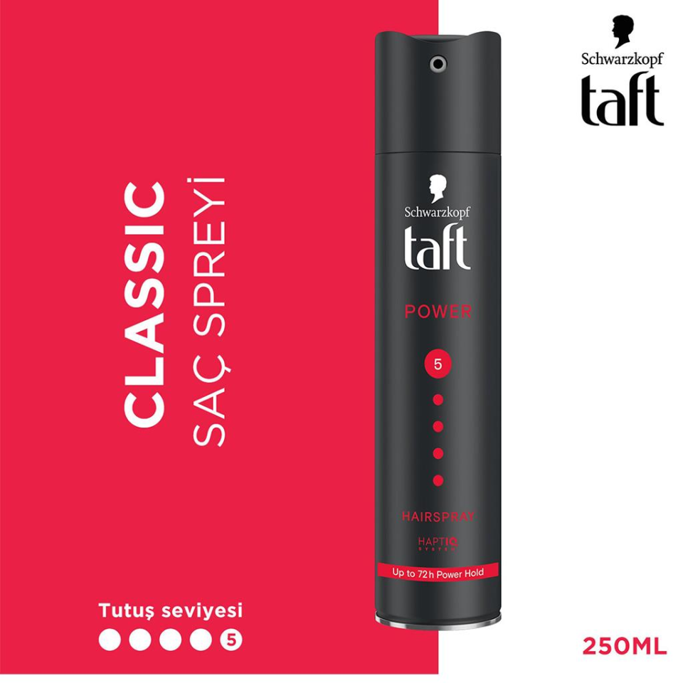 Taft Power Saç Spreyi No: 5 Up to 72 h Power Hold 250 ml