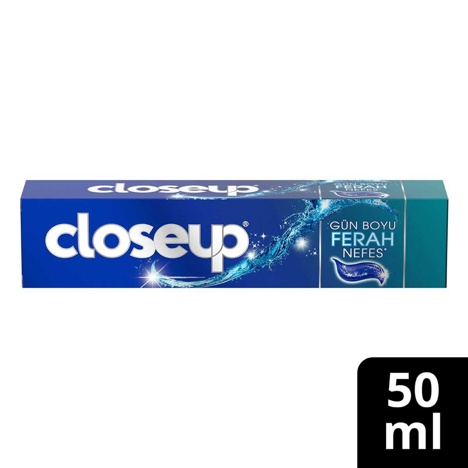 Closeup Ağız Bakım Suyu Etkili Gün Boyu Ferah Nefes Icy Cool Diş Macunu 50 ml