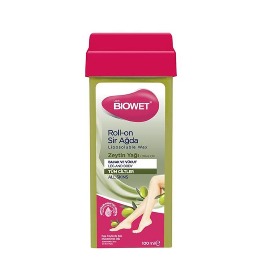 Biowet Roll On Sir Ağda Tüm Ciltler İçin Zeytinyağlı 100 ml