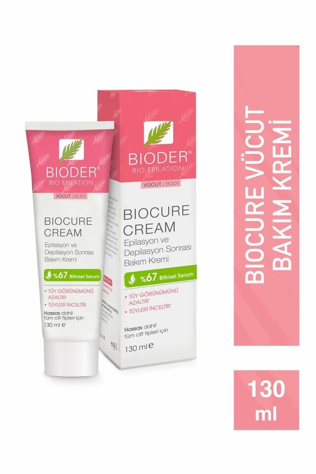 Bioder Biocure Cream Vücut Bölges İçin Tüy Azaltıcı Krem 130 ml