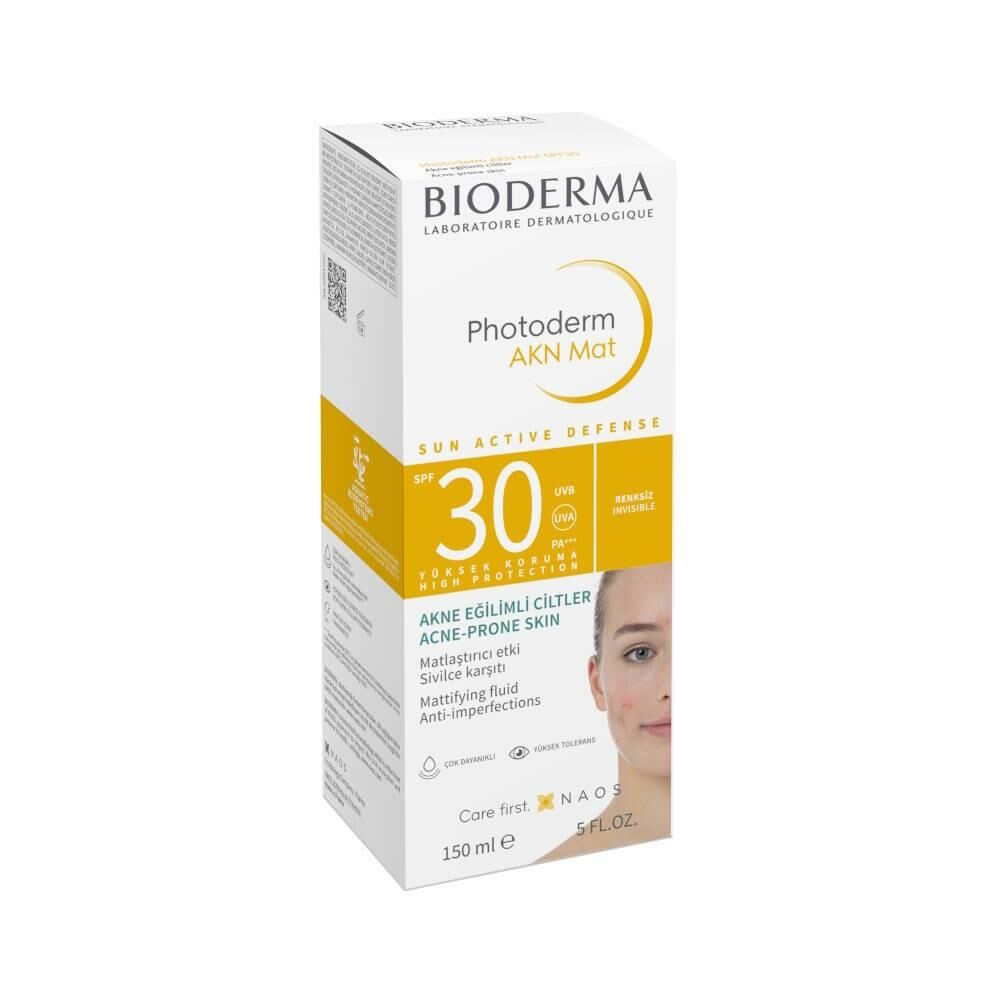 Bıoderma Photoderm Akn Mat Akne Eğilimli Ciltler İçin Güneş Kremi Spf 30 Uvb  150 Ml