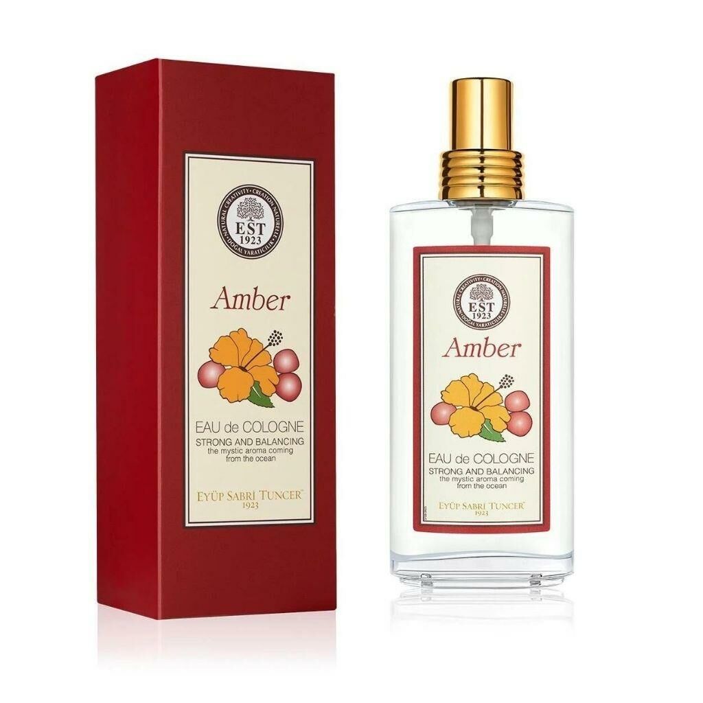 Eyüp Sabri Tuncer 150 ml Sprey Cam Şişe Eau De Cologne Amber