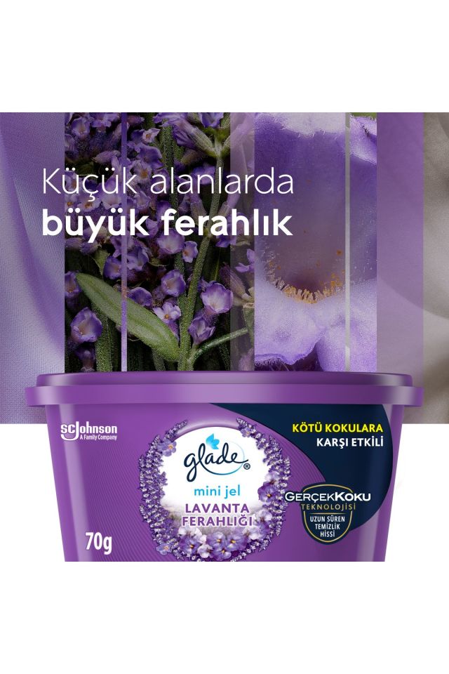 Glade Mini Jel Lavanta Ferahlığı 70 g