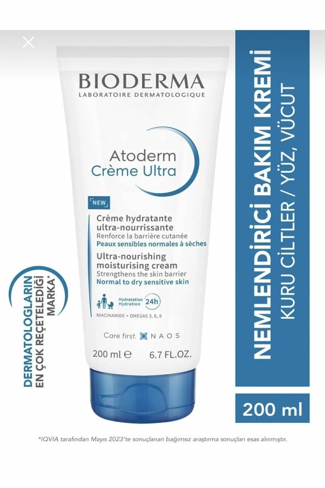 Bioderma Atoderm Creme Ultra 200 ml Özel Fiyat 419 tl Etiketli