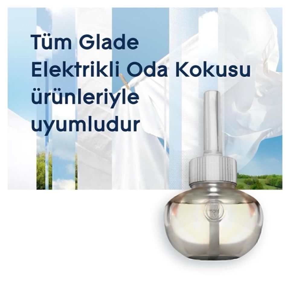 Glade Elektirikli Oda Kokusu 20 ml Yedek Temiz Çarşar Ferahlığı