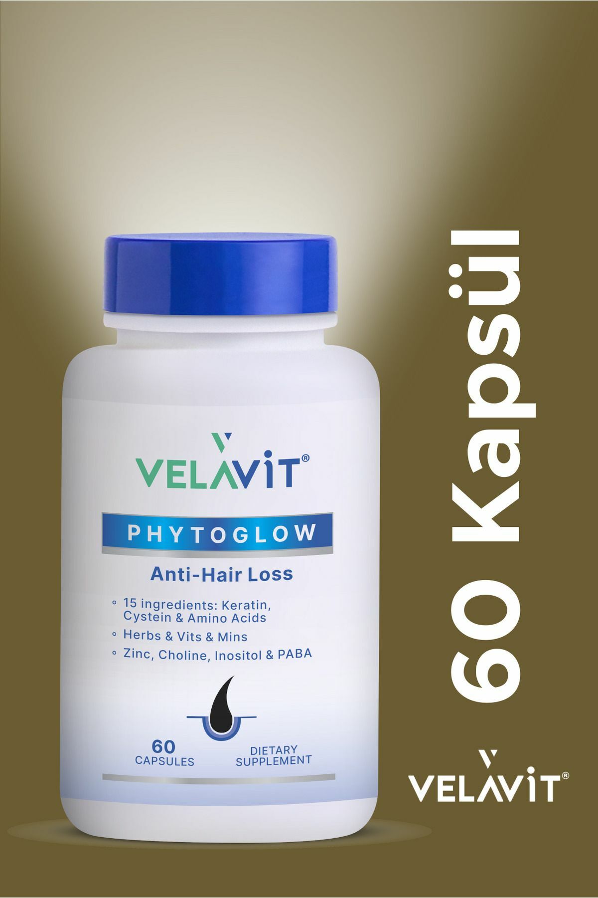 Velavit Phytoglow Anti-Hair Loss 60 Kapsül