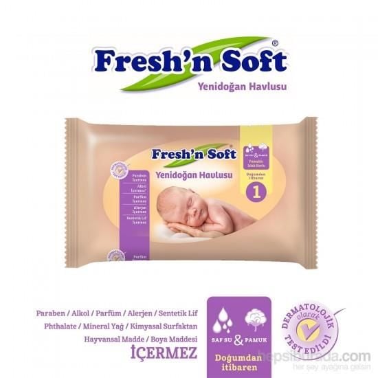 Freshn Soft Baby Yeni Doğan Bebek Havlu 40 lı