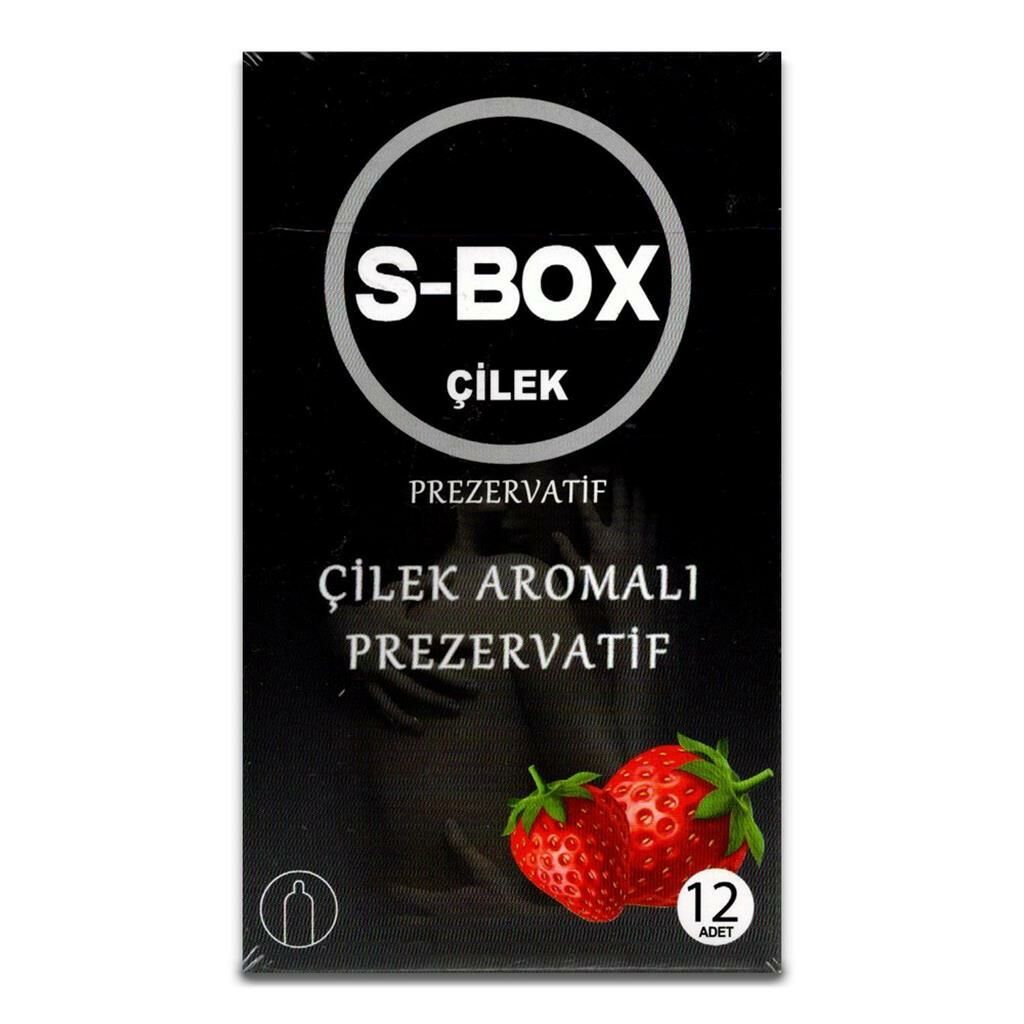 S Box 12 Li Prezervatif Çilek Aromalı