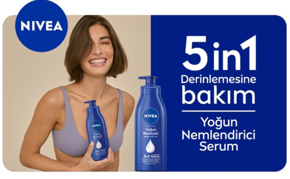 Nivea Vücut Sütü 5 i 1 Arada Derinlemesine Bakım Yoğun Besleyici 400 ml