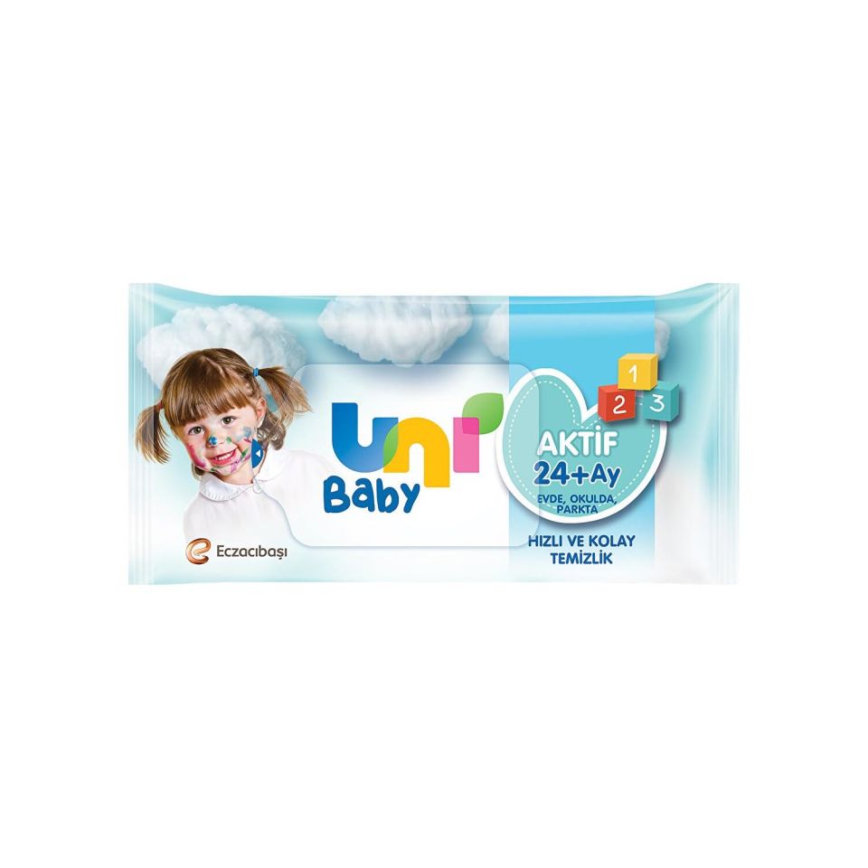 Uni Baby Cep Islak Mendil Aktif 3X15 Adet