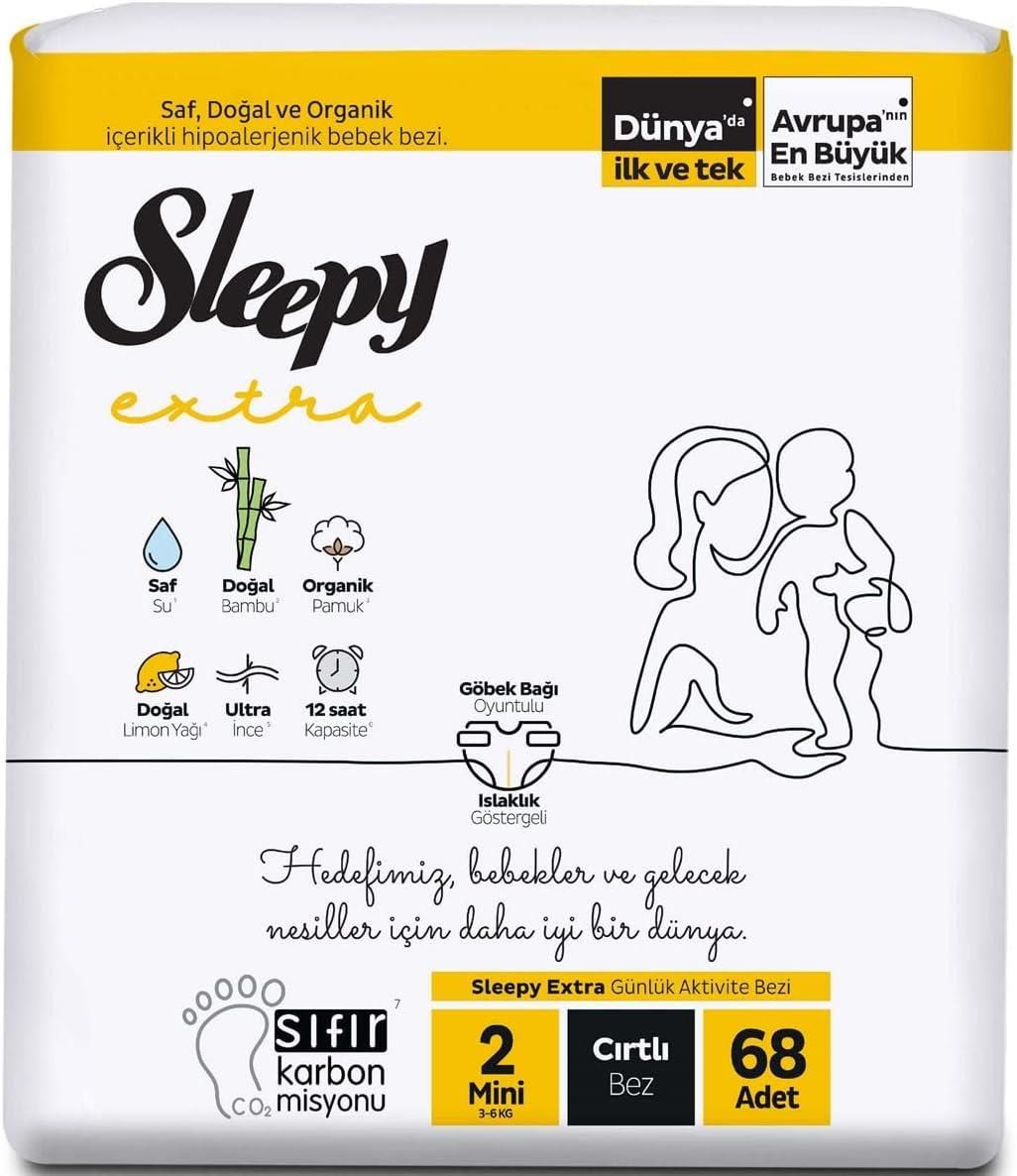 Sleepy Extra Bebek Bezi No: 2 - 3-6 Kg 68 Li