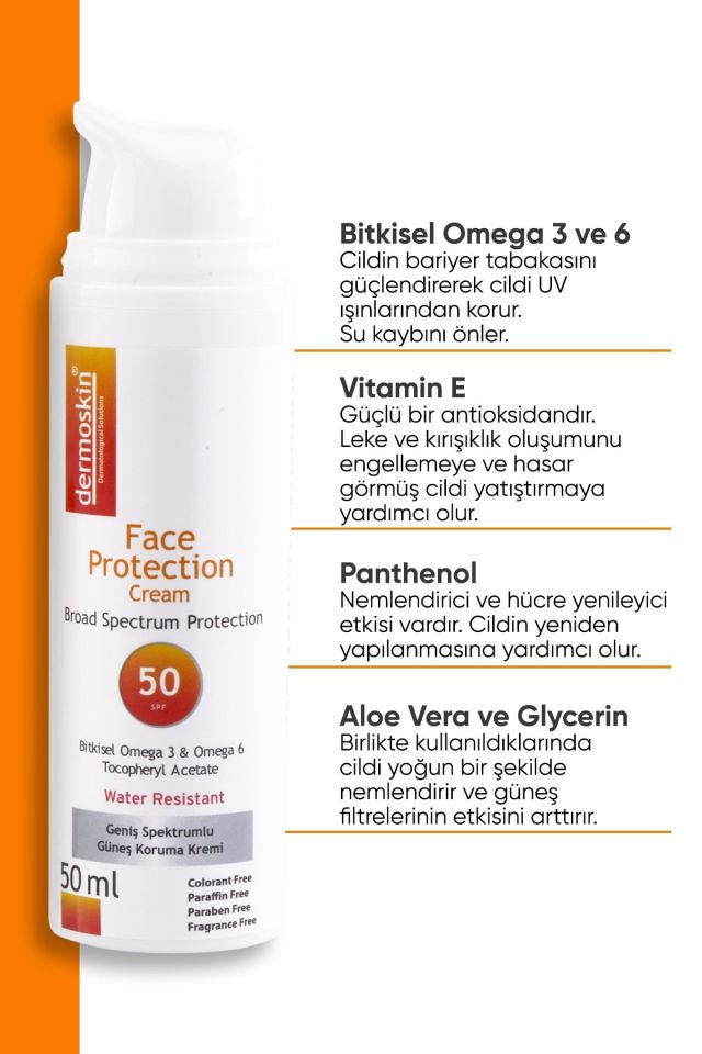 Dermoskin Face Protection Güneş Kremi 50 ml SPF 50