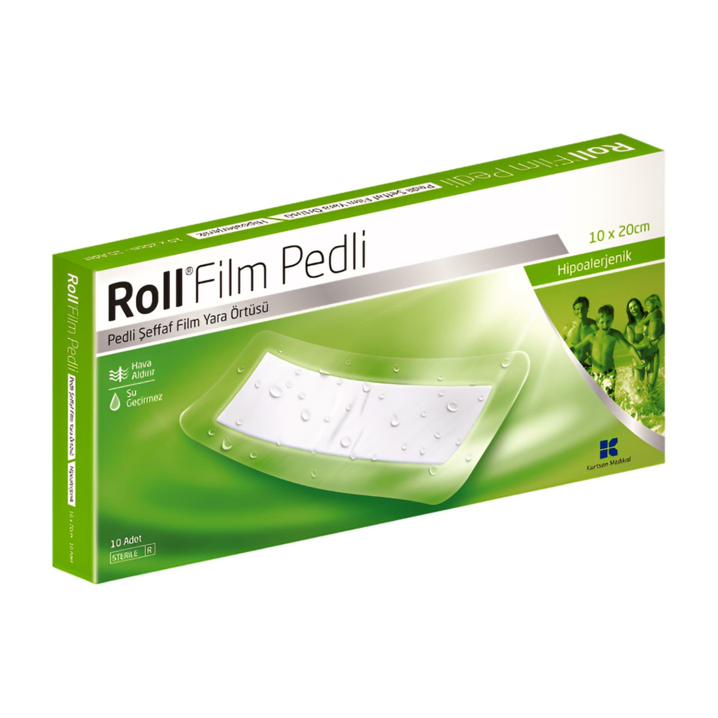 Roll Film Pedli Şeffaf Film Yara Örtüsü Hipoalerjenik 10 X 20 Cm x 10 Adet