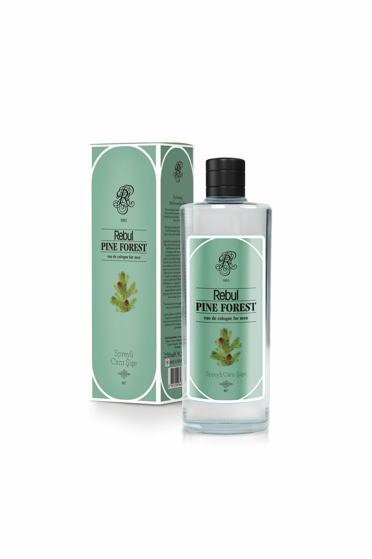 Rebul Pine Forest Cam Şişe Kolonya 250 Ml