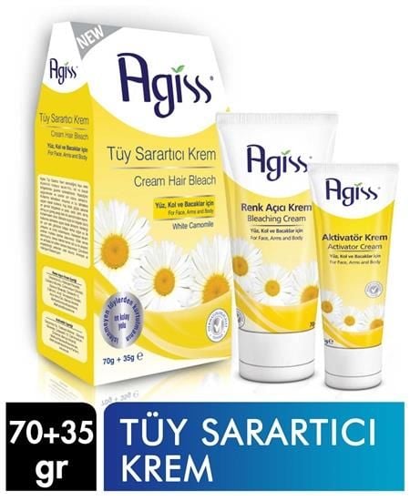 Agiss Tüy Sarartıcı Krem 70 + 35 G