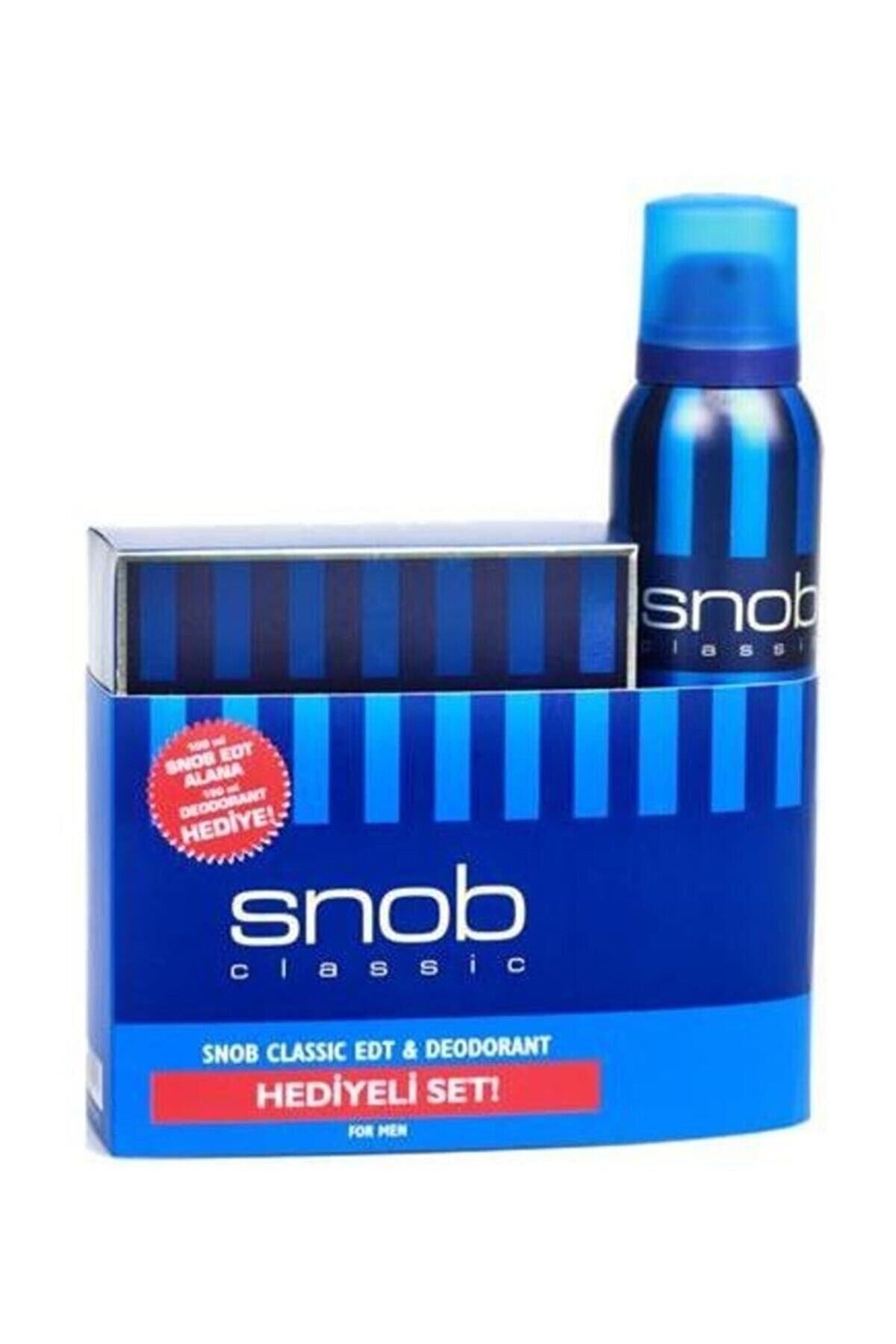 Snob Erkek Classic 100 ml EDT + Deodorant 150 Ml HEDİYELİ SET