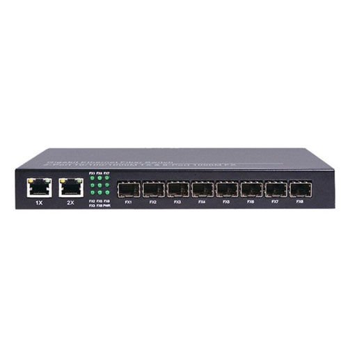 SCSI SC8SFP 8 x 1G SFP Fiber 2 x 1000M Ethernet Uplink Switch