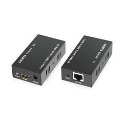 60 Metre CAT5E CAT6 Ethernet Lan RJ45 4K Full Hd 60 Hz HDMI Extender Mesafe Uzatıcı