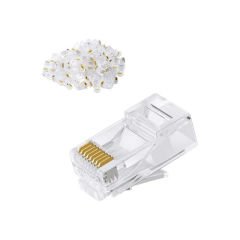 EZ Cat6 RJ-45 Utp Delikli Konnektör 50'lik Paket