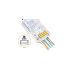 EZ Cat6 RJ-45 Utp Delikli Konnektör 50'lik Paket