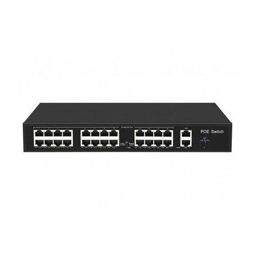 24 Port 10/100/1000 Poe Switch 2 Up Link 1 Sfp Girişli 300W