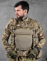 Single Sword Çeçen Yeleği – Arkası Çantalı & İlk Yardım Çantalı Hücum Yeleği MULTİCAM