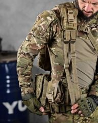 Single Sword Çeçen Yeleği – Arkası Çantalı & İlk Yardım Çantalı Hücum Yeleği MULTİCAM