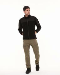 Single Sword Erkek&Kadın Tactical Garni Polar Mont-Hırka-Ceket SİYAH - 3XL