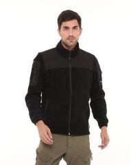 Single Sword Erkek&Kadın Tactical Garni Polar Mont-Hırka-Ceket SİYAH - 3XL