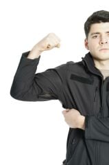 Çapraz Cepli Askeri Tactical Softshell Polar Mont BEJ - S
