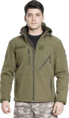 Çapraz Cepli Askeri Tactical Softshell Polar Mont BEJ - S