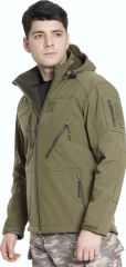 Çapraz Cepli Askeri Tactical Softshell Polar Mont BEJ - S