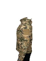 Single Sword Su ve Rüzgar Geçirmez Tactical Softshell Mont MULTİCAM - S