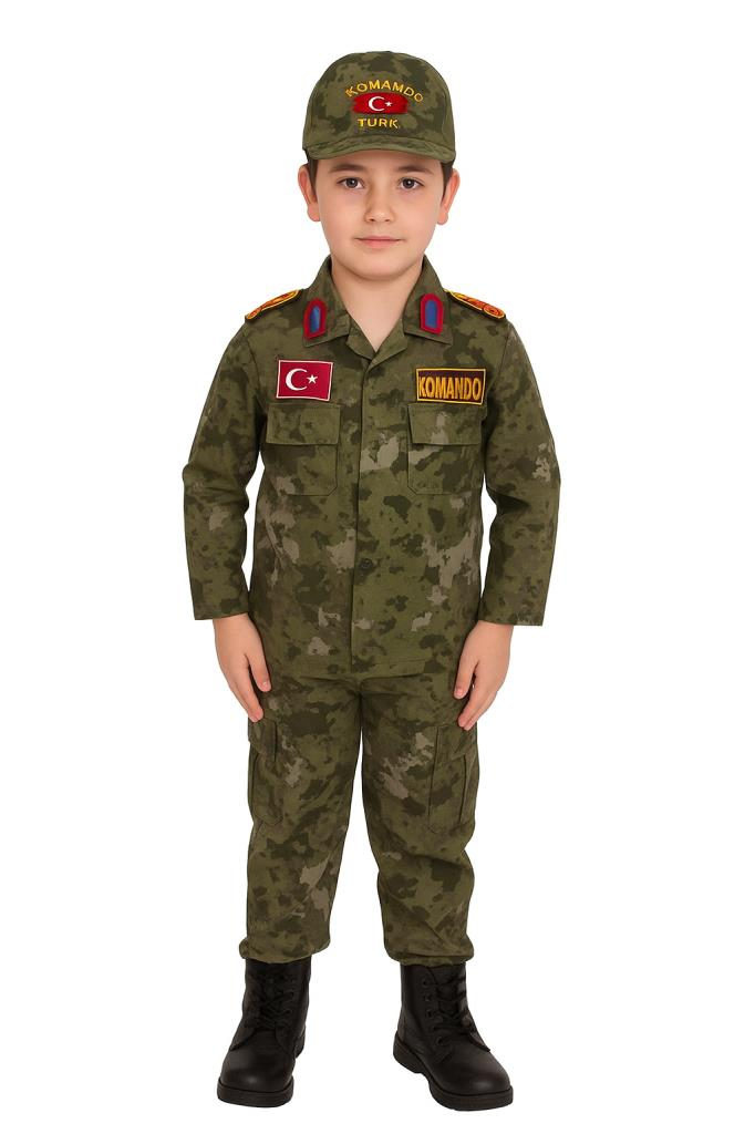 Single Sword Çocuk Asker Kıyafeti Y.TSK - 5