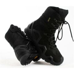 SS602 Fermuarlı/bağcıklı Taktik/outdoor Unisex Kışlık Polis Siyah Bot SİYAH - 47